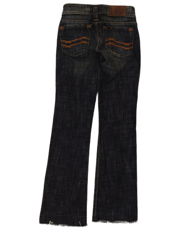 Lee Womens Leola Bootcut Jeans W26 L33 Navy Blue Cotton
