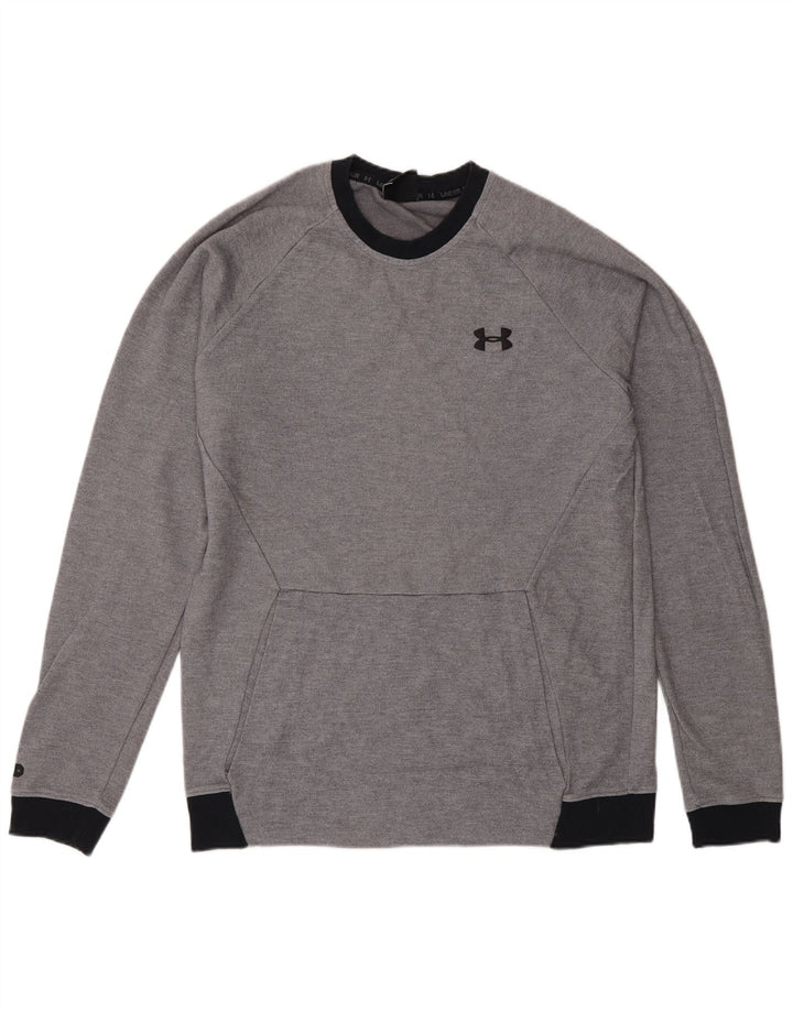 Under Armour Mens Sweatshirt Jumper Large Grey
