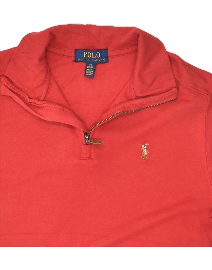 POLO RALPH LAUREN Boys Sweatshirt Jumper 14-15 Years Large Red Cotton | Vintage Polo Ralph Lauren | Thrift | Second-Hand Polo Ralph Lauren | Used Clothing | Messina Hembry 