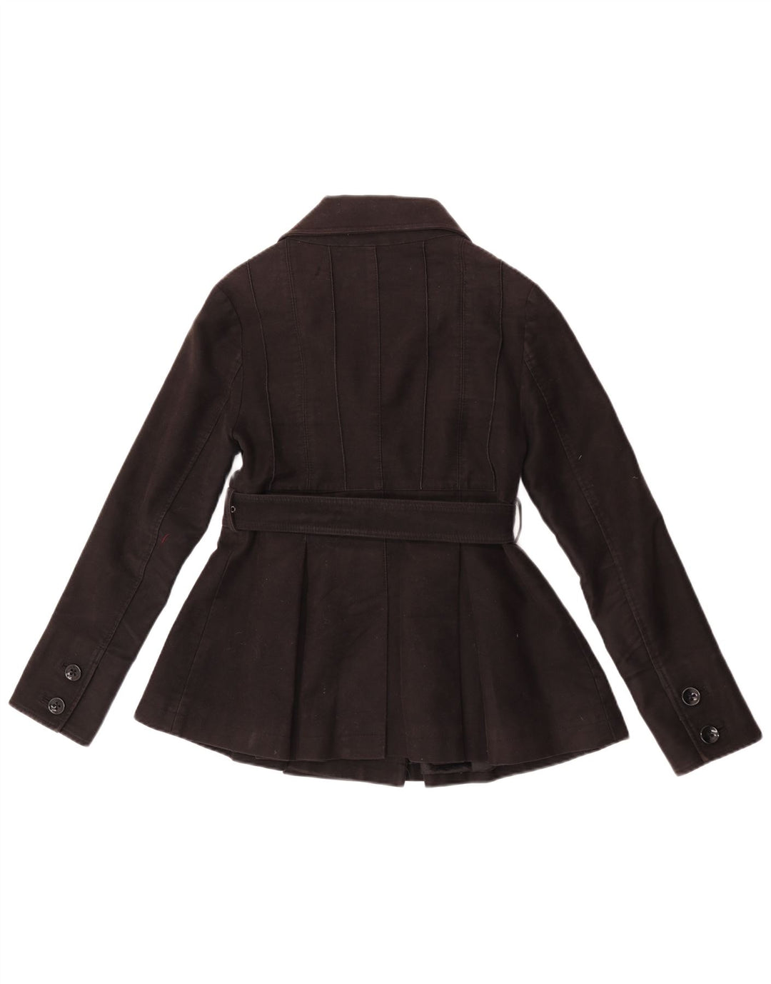 Ted Baker Womens Pea Coat Size 2 Small Black Cotton