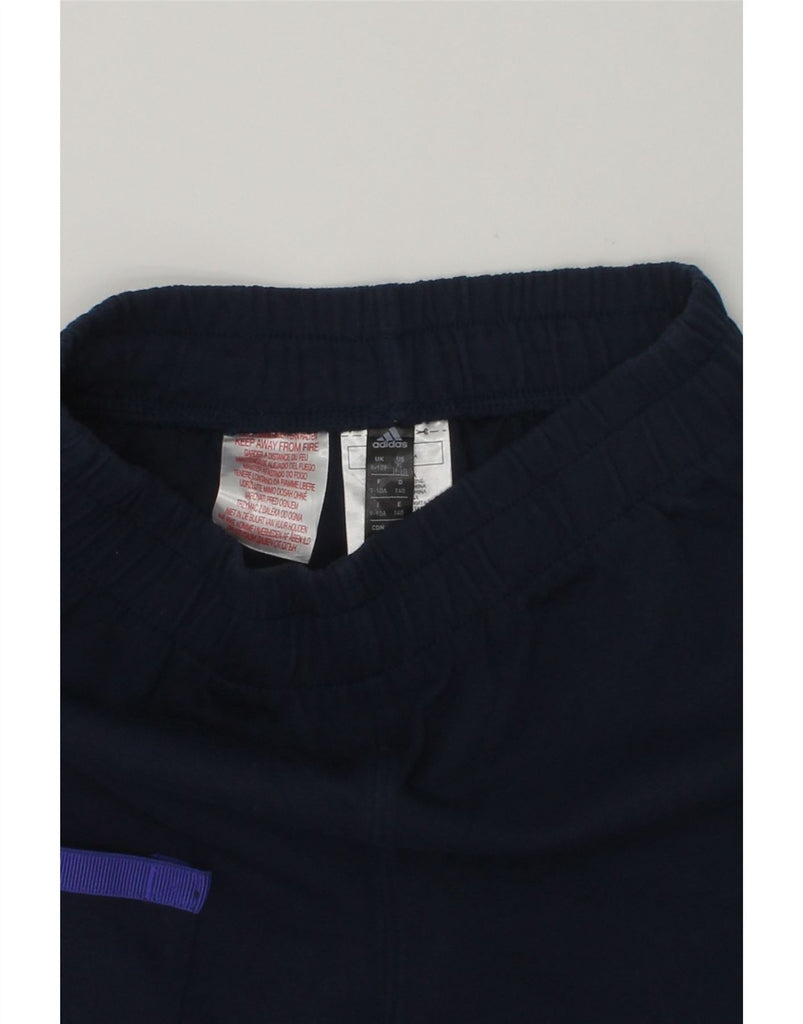 ADIDAS Boys Sport Shorts 9-10 Years Navy Blue Cotton | Vintage Adidas | Thrift | Second-Hand Adidas | Used Clothing | Messina Hembry 