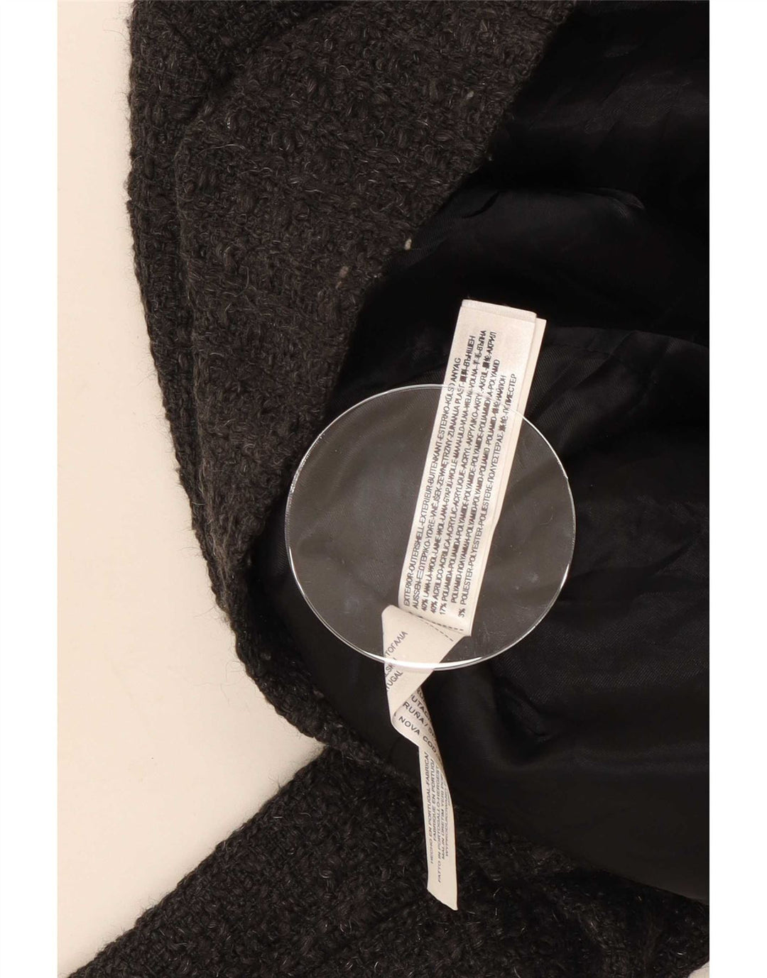 Massimo Dutti Womens Blazer Jacket EU 40 Medium Grey Wool