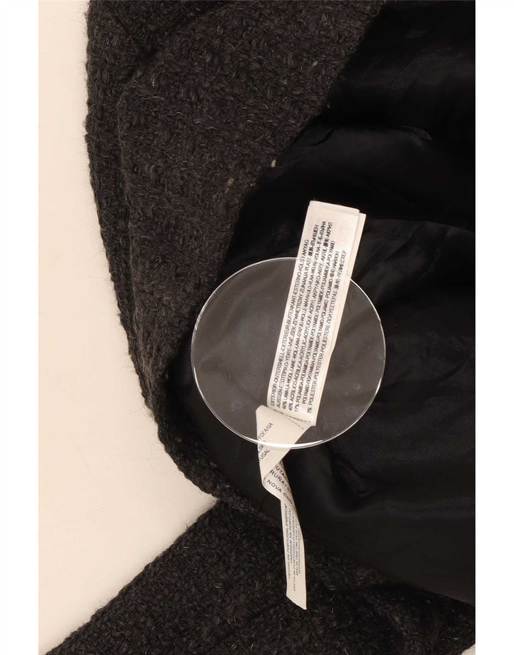 Massimo Dutti Womens Blazer Jacket EU 40 Medium Grey Wool