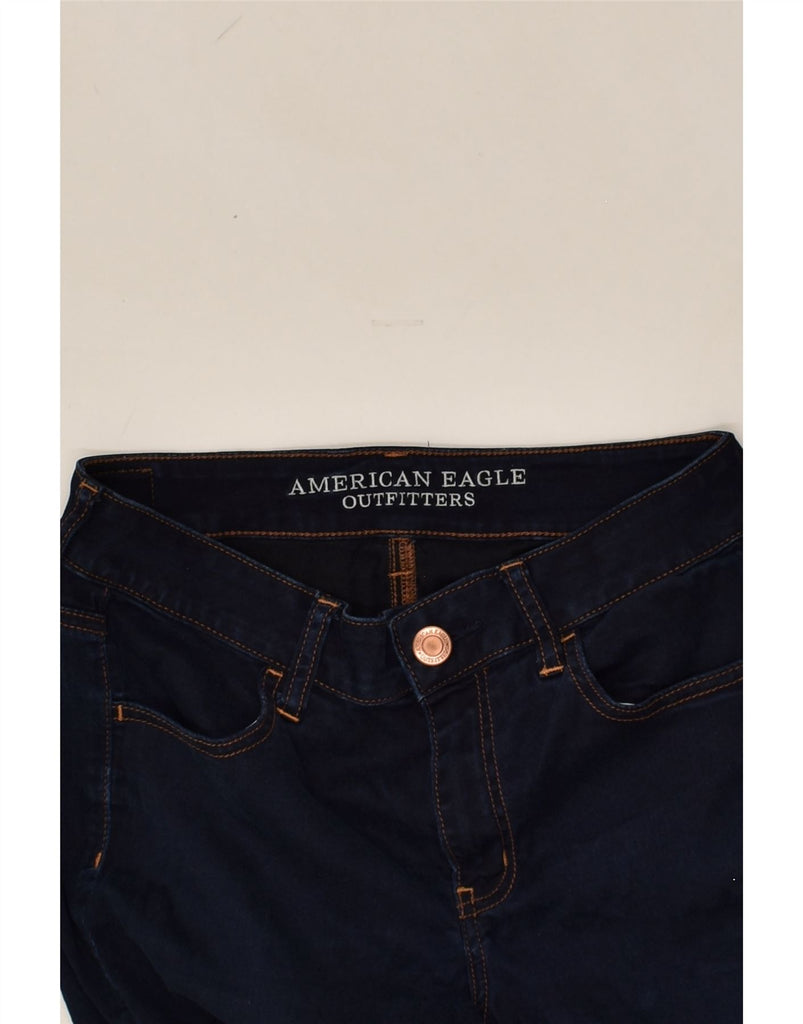 AMERICAN EAGLE Womens High Rise Jegging Jeans W30 L30 Navy Blue Cotton | Vintage American Eagle | Thrift | Second-Hand American Eagle | Used Clothing | Messina Hembry 