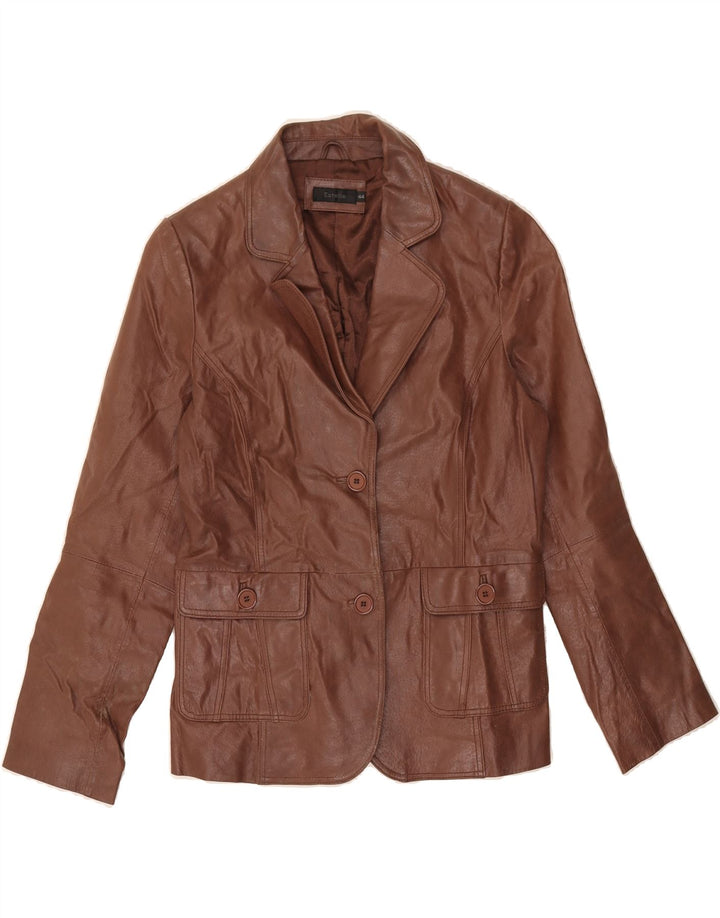 ESTELLE Womens Bomber Jacket IT 44 Medium Brown Vintage Estelle and Second-Hand Estelle from Messina Hembry 