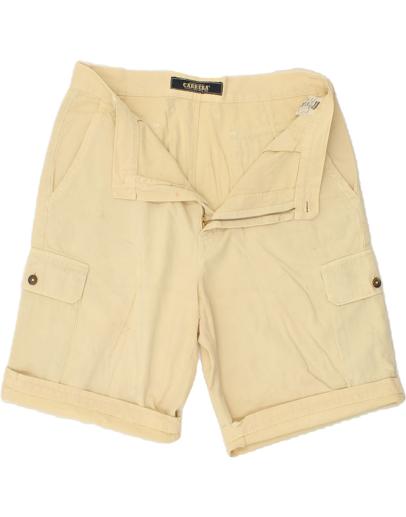 CARRERA Mens Cargo Shorts IT 50 Large W34 Beige Cotton Vintage Carrera and Second-Hand Carrera from Messina Hembry 