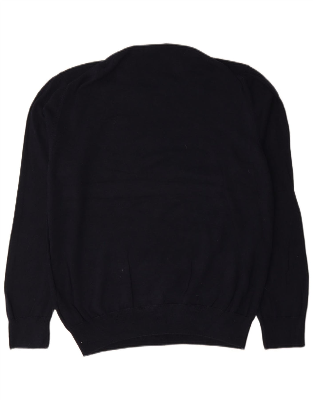 Marks & Spencer Mens Crew Neck Jumper Sweater XL Navy Blue Cotton