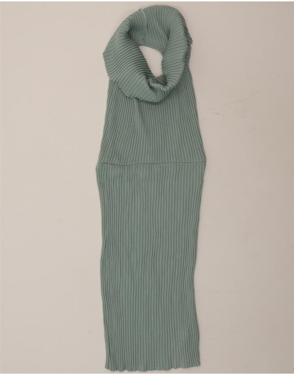 Zara Womens Sleeveless Bodycon Dress UK 14 Large Green Cotton