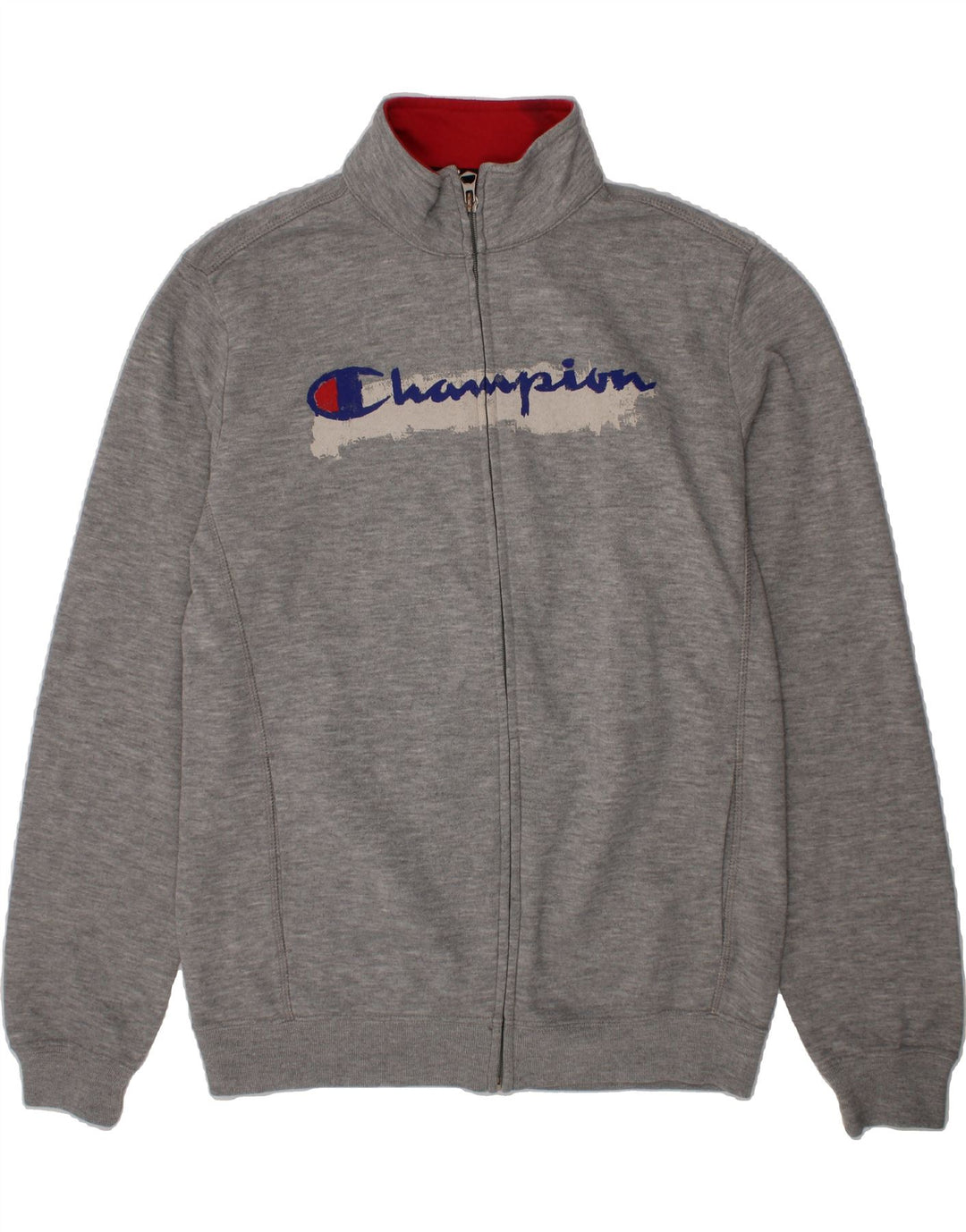CHAMPION Boys Graphic Tracksuit Top Jacket 13-14 Years XL Grey Flecked Vintage Champion and Second-Hand Champion from Messina Hembry 