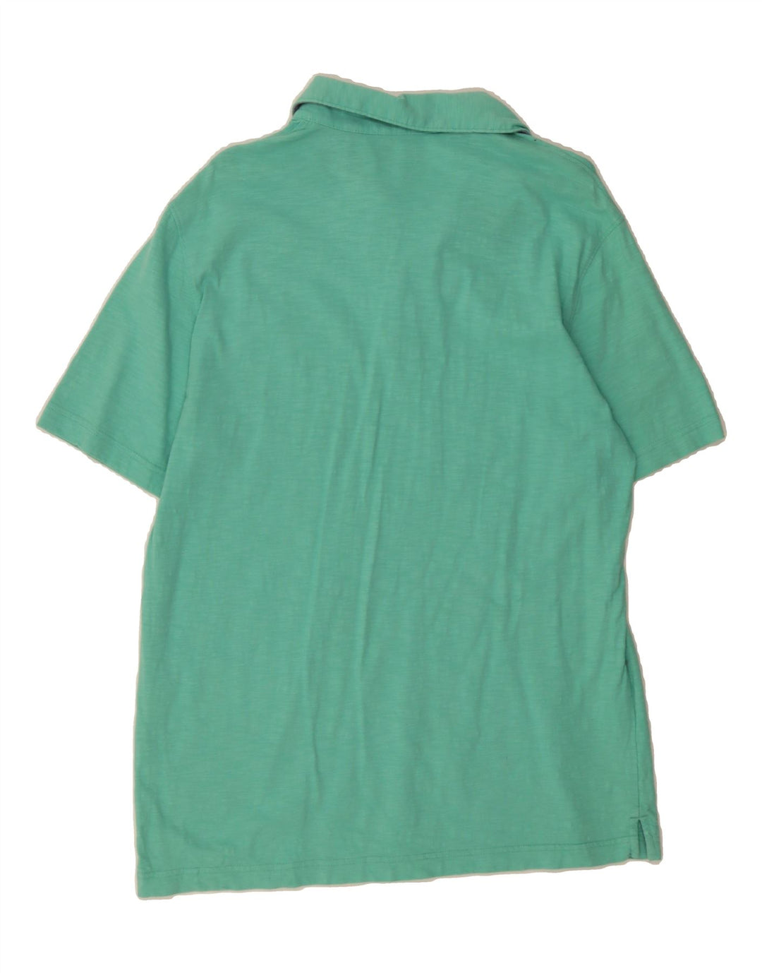IZOD Mens Polo Shirt Medium Turquoise Cotton Vintage Izod and Second-Hand Izod from Messina Hembry 