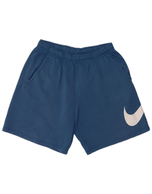 Nike Mens Graphic Sport Shorts Large Blue Cotton
