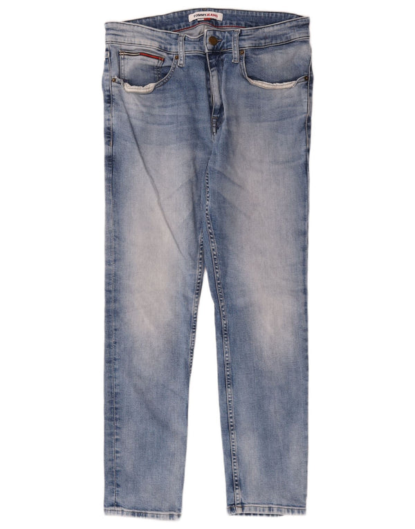 Tommy Hilfiger Mens Slim Jeans W31 L27 Blue Cotton