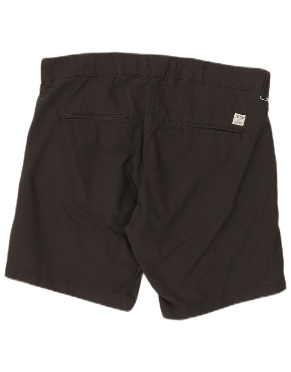 JACK & JONES Mens Regular Fit Chino Shorts W36 Large Black Cotton