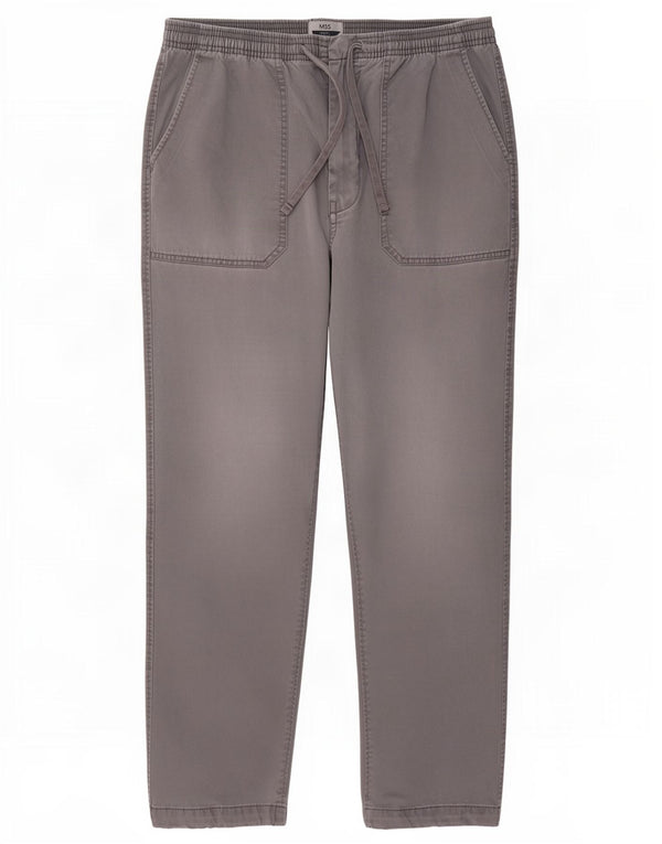 Marks & Spencer Mens Trousers W33 L29 Grey Cotton