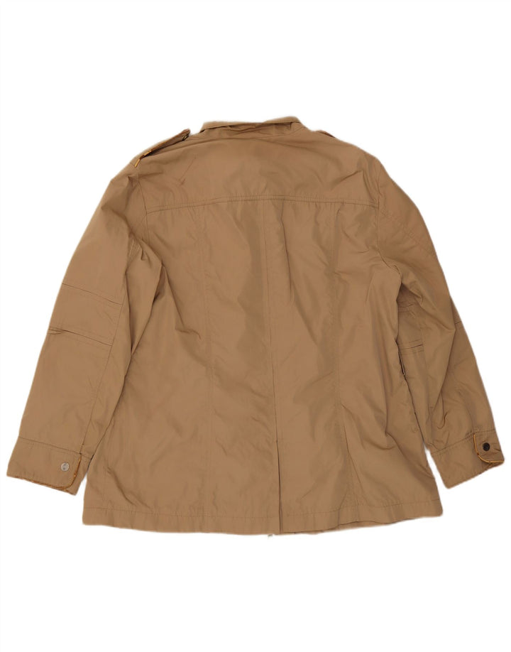 LUISA SPAGNOLI Womens Military Jacket IT 50 XL Beige Polyester