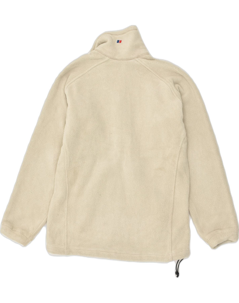 BERGHAUS Womens Fleece Jacket US 12 Large Beige Polyester | Vintage Berghaus | Thrift | Second-Hand Berghaus | Used Clothing | Messina Hembry 