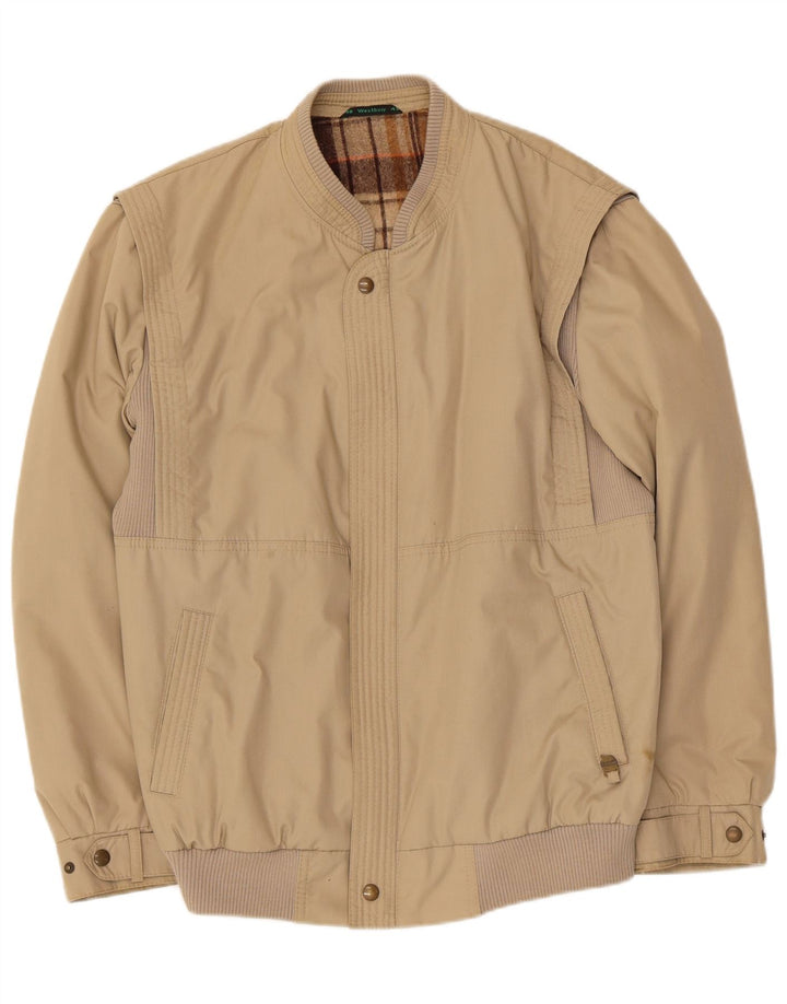 WESTBURY Mens Bomber Jacket EU 48 Medium Beige