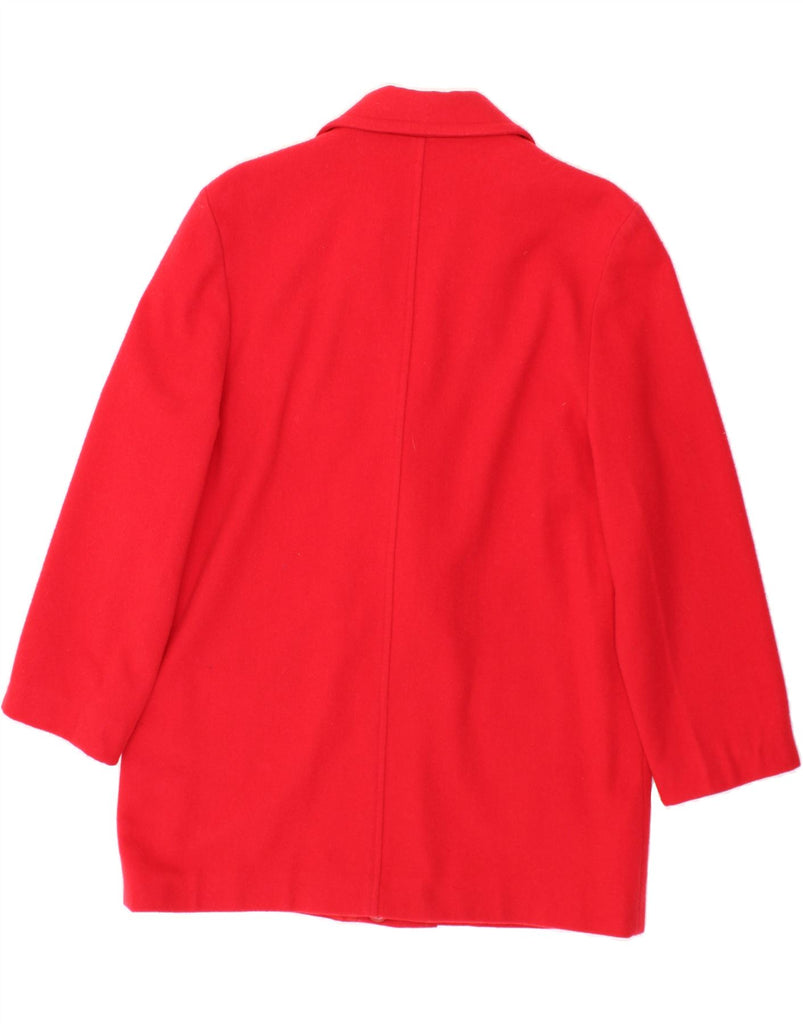 VINTAGE Womens Double Breasted Coat UK 16 Large  Red New Wool Vintage Vintage and Second-Hand Vintage from Messina Hembry 