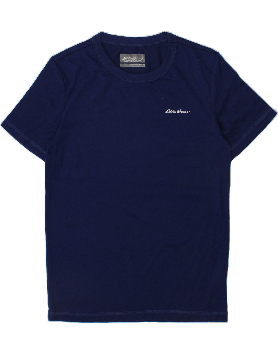 EDDIE BAUER Boys T-Shirt Top 7-8 Years Medium Navy Blue Polyester Vintage Eddie Bauer and Second-Hand Eddie Bauer from Messina Hembry 