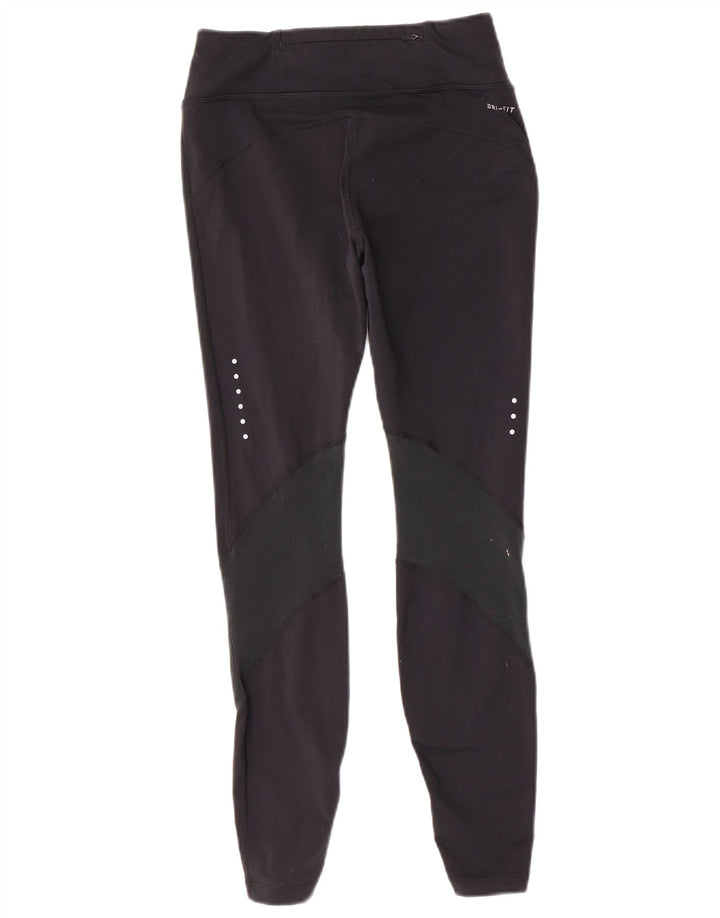 Nike Womens Oregon Graphic Leggings UK 8 Small  Black Nylon