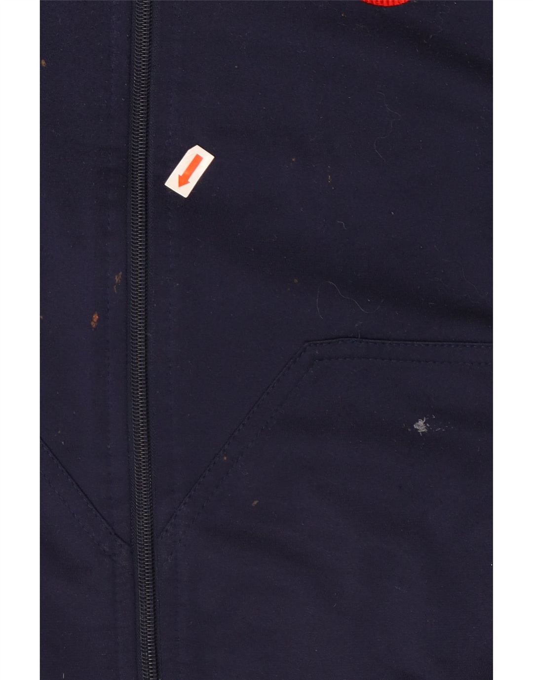 Diadora Mens Tracksuit Top Jacket UK 36 Small Navy Blue Colourblock