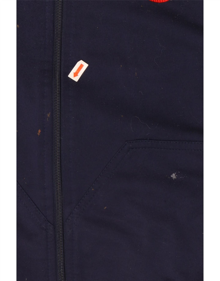 Diadora Mens Tracksuit Top Jacket UK 36 Small Navy Blue Colourblock