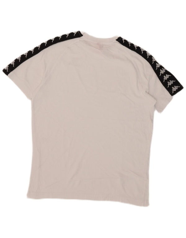 Kappa Boys Graphic T-Shirt Top 13-14 Years Large White Colourblock
