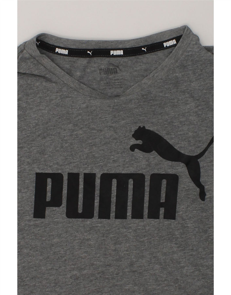 PUMA Boys Graphic T-Shirt Top 11-12 Years Grey | Vintage Puma | Thrift | Second-Hand Puma | Used Clothing | Messina Hembry 