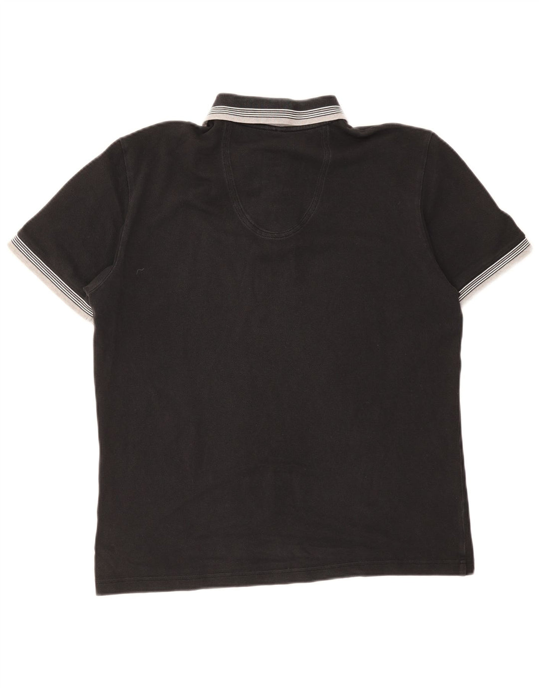 Hugo Boss Mens Polo Shirt Large Black Striped