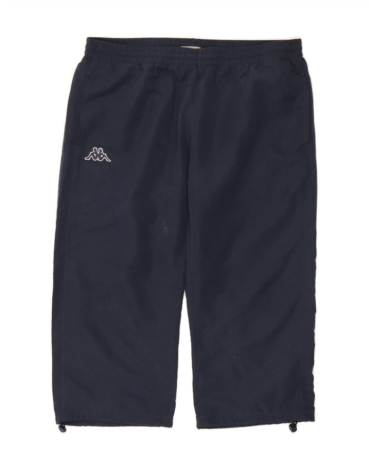 KAPPA Mens Capri Tracksuit Trousers 2XL  Navy Blue Polyester Vintage Kappa and Second-Hand Kappa from Messina Hembry 