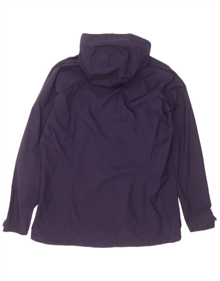 Berghaus Womens Hooded Rain Jacket UK 16 Large Purple Polyamide