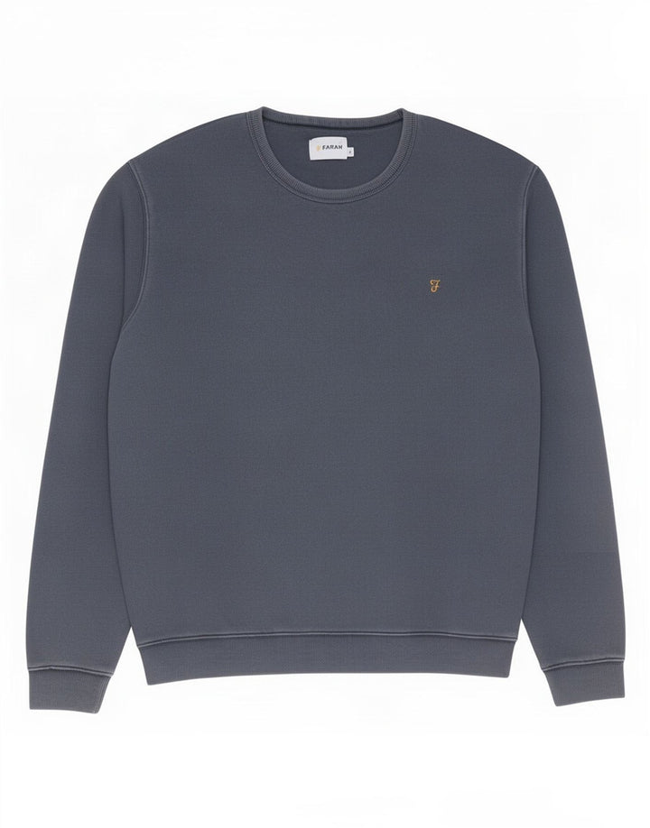 Farah Mens Sweatshirt Jumper Large Navy Blue Cotton
