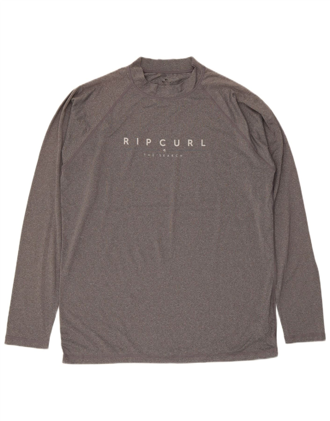 Rip Curl Mens Relaxed Fit Graphic Top Long Sleeve Large Grey Polyester