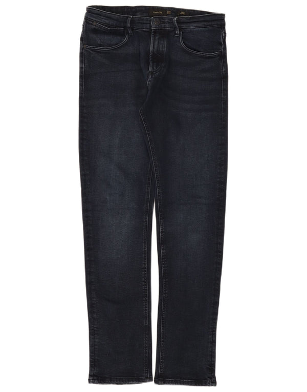 Massimo Dutti Mens Slim Jeans EU 40 Medium W31 L31 Navy Blue Cotton