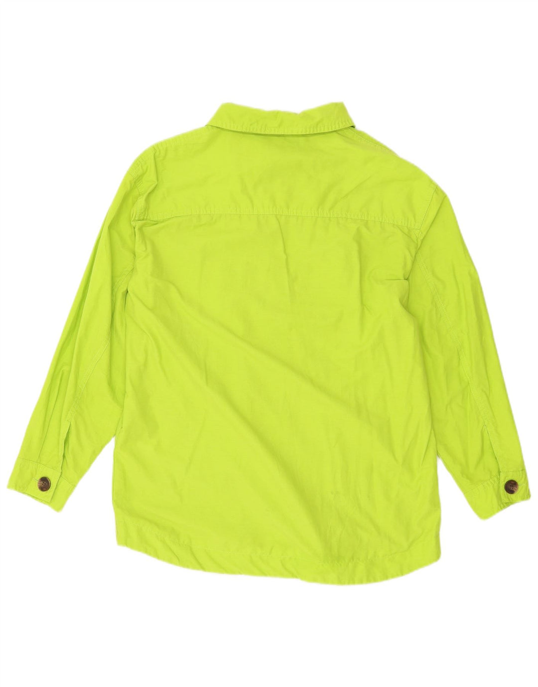 Topshop Womens Oversized Utility Jacket UK 8 Small Green Cotton