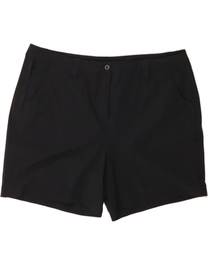 MOUNTAIN WAREHOUSE Womens Cargo Shorts UK 20 2XL W40  Black Nylon Vintage Mountain Warehouse and Second-Hand Mountain Warehouse from Messina Hembry 
