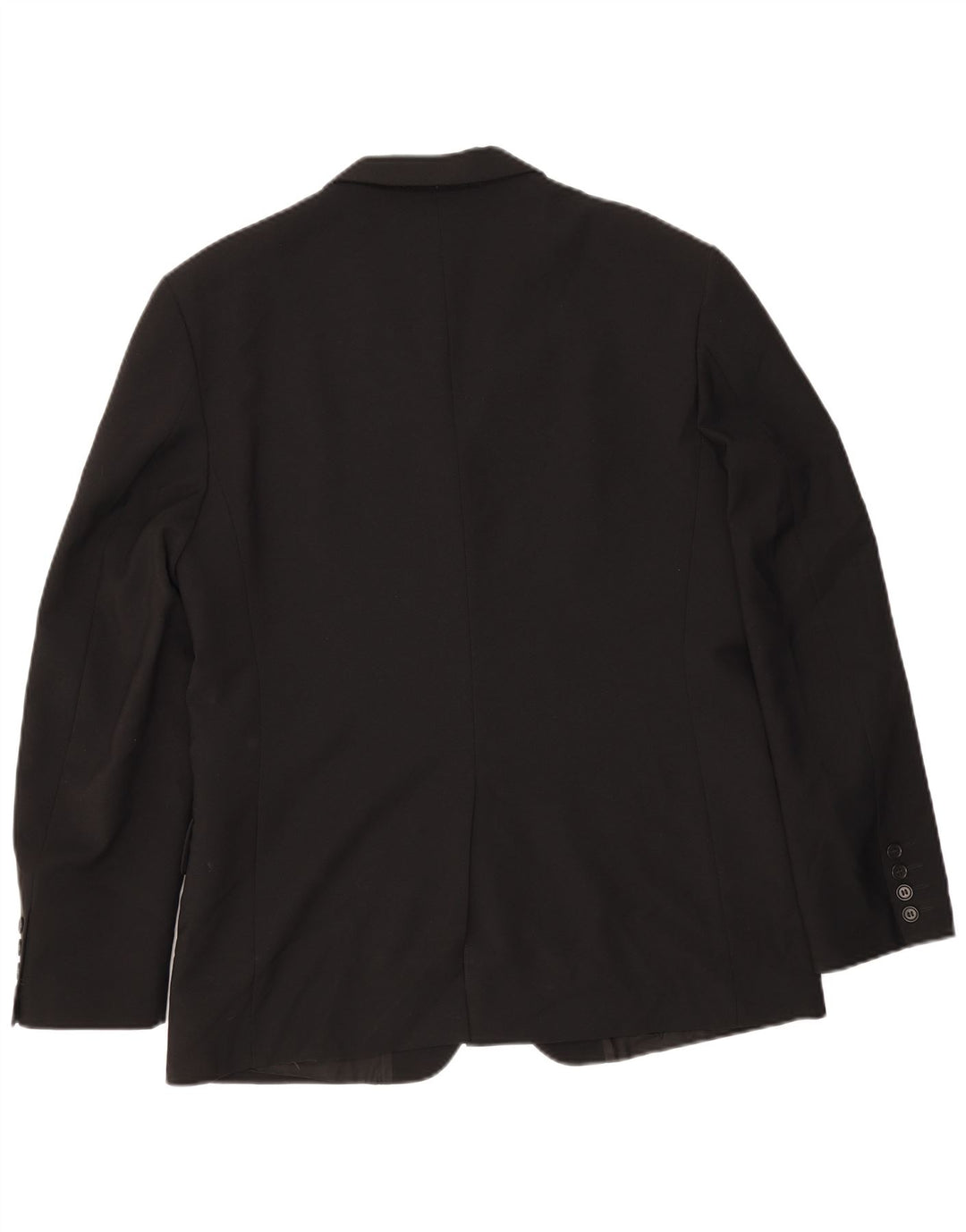Sisley Mens 3 Button Blazer Jacket IT 50 Large Black Polyester
