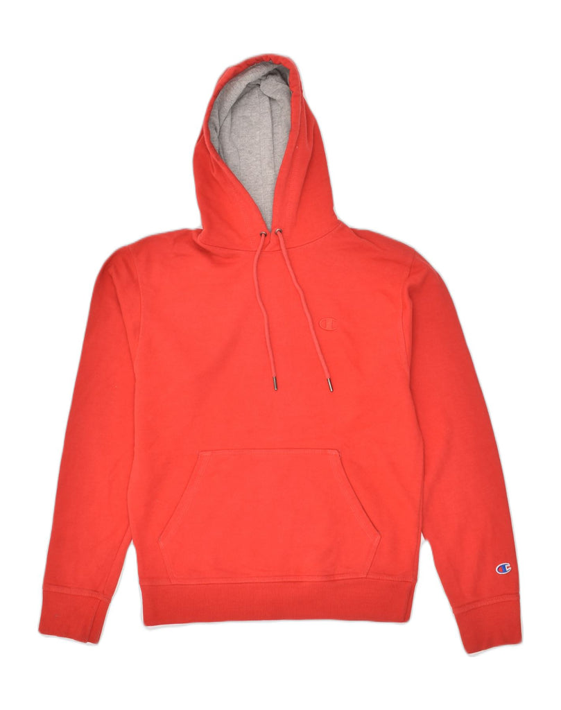 CHAMPION Mens Hoodie Jumper Small Red Cotton | Vintage Champion | Thrift | Second-Hand Champion | Used Clothing | Messina Hembry 