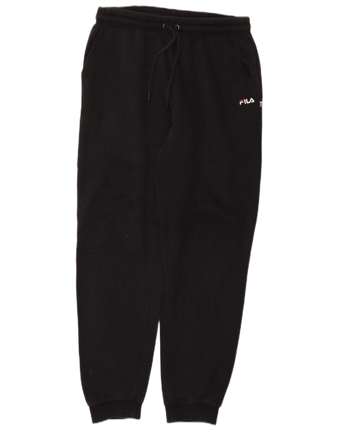 Fila Mens Tracksuit Trousers Joggers Large Black Cotton