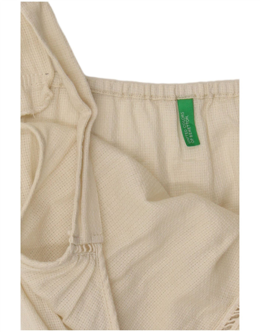 Benetton Womens Cami Top UK 12 Medium Off White