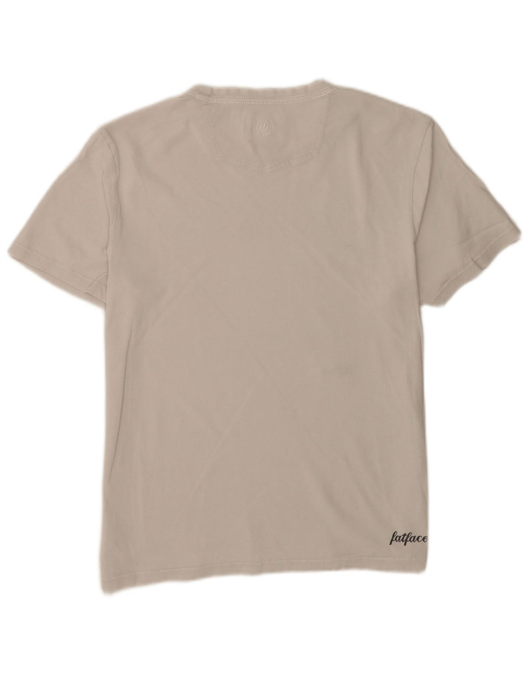 Fat Face Mens Graphic T-Shirt Top Medium White Cotton