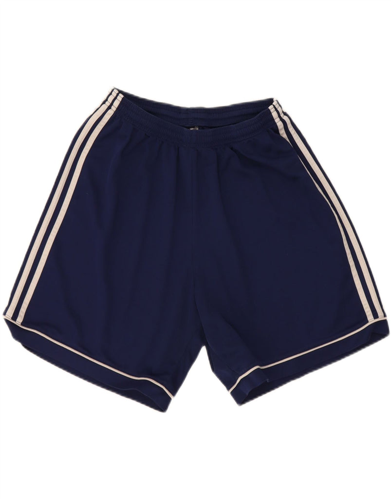 ADIDAS Boys Aeroready Sport Shorts 13-14 Years Large  Navy Blue Polyester Vintage Adidas and Second-Hand Adidas from Messina Hembry 