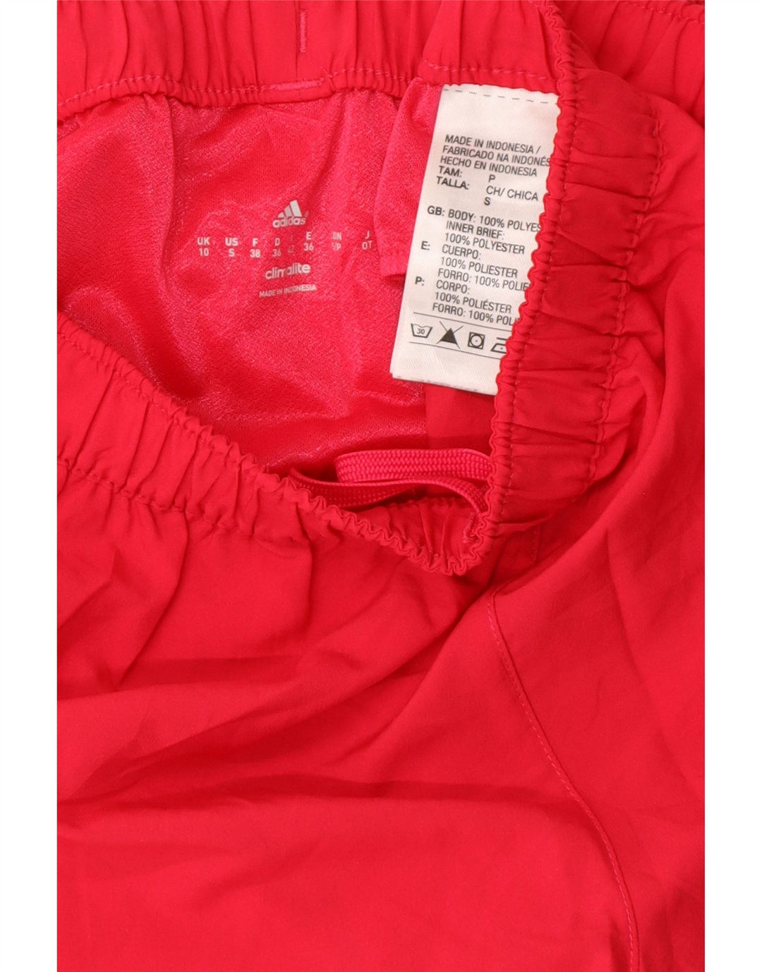 ADIDAS Womens Climalite Sport Shorts UK 10 Small  Pink Polyester