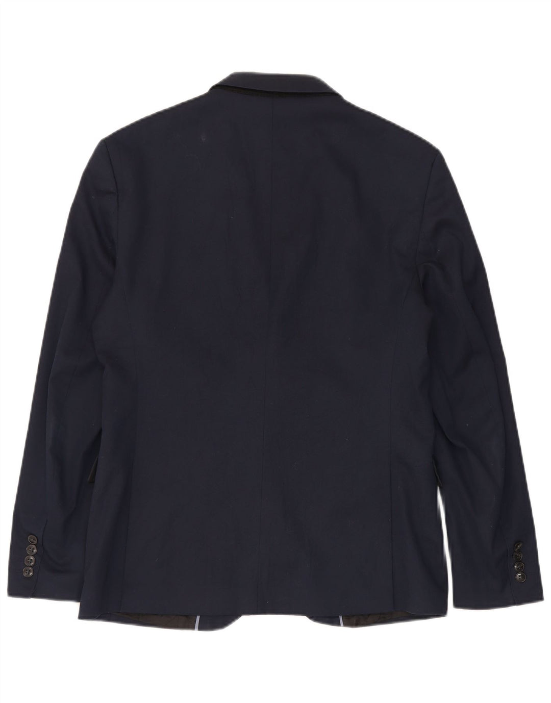 Zara Mens 2 Button Blazer Jacket EU 52 Large Navy Blue