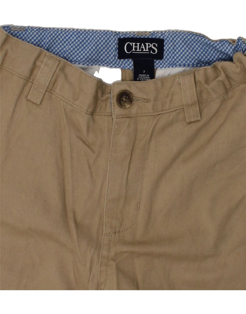 CHAPS Boys Chino Shorts 6-7 Years W22 Brown Cotton | Vintage Chaps | Thrift | Second-Hand Chaps | Used Clothing | Messina Hembry 