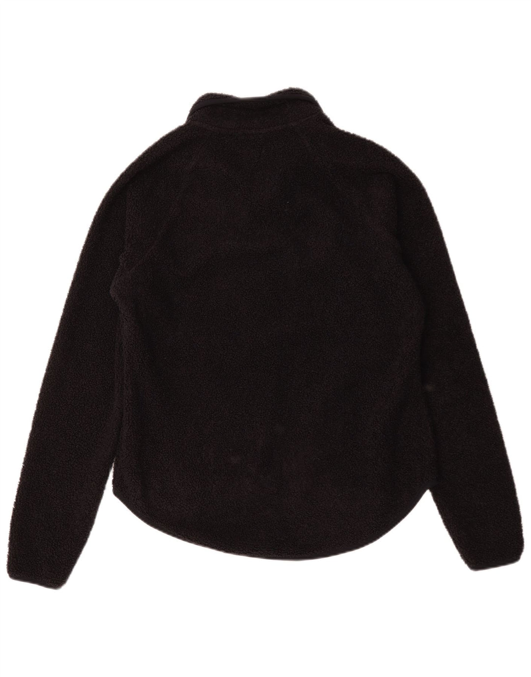 Vintage Womens Fleece Jacket UK 14 Medium Navy Blue