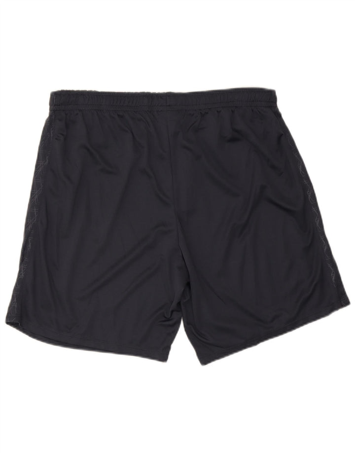 UMBRO Mens Sport Shorts 2XL Navy Blue Geometric Polyester