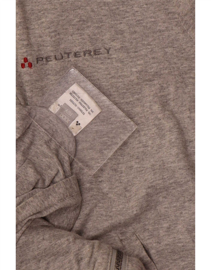 PEUTEREY Girls Reversible Jacket 15-16 Years 3XL Grey Polyester