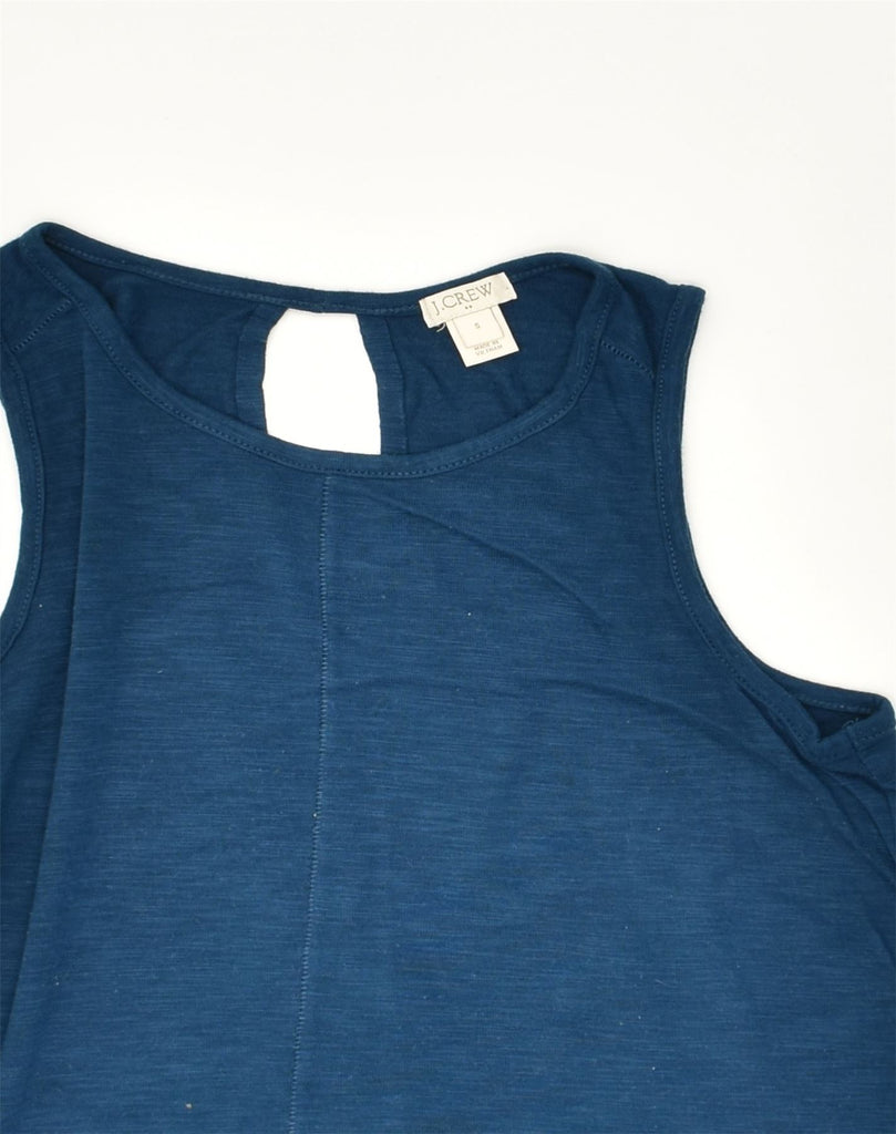 J. CREW Womens Vest Top UK 8 Small Navy Blue Cotton | Vintage J. Crew | Thrift | Second-Hand J. Crew | Used Clothing | Messina Hembry 