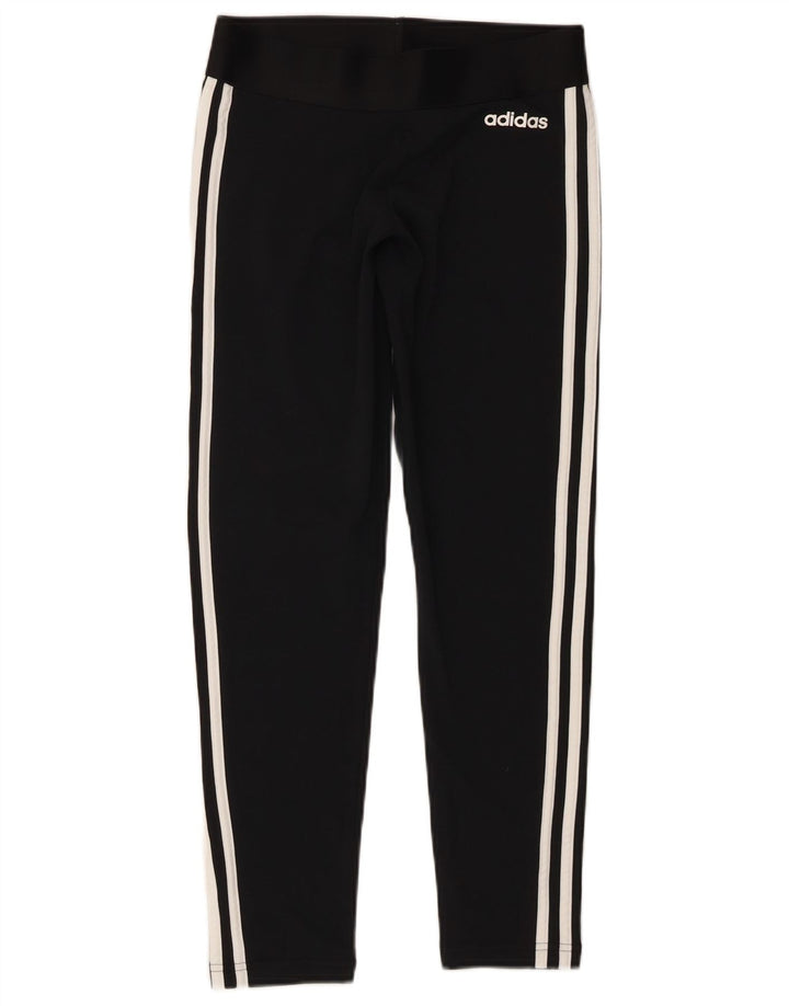 ADIDAS Womens Leggings UK 8/10 Small  Black